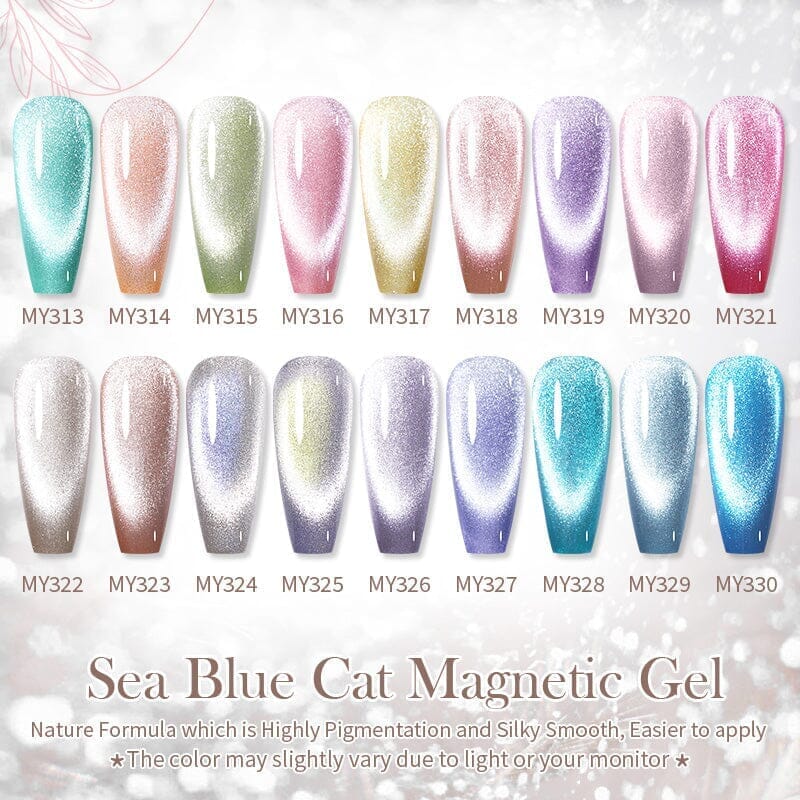 Crystal Cat Magnetic Gel MY315 Sea Blue 10ml - Image 7