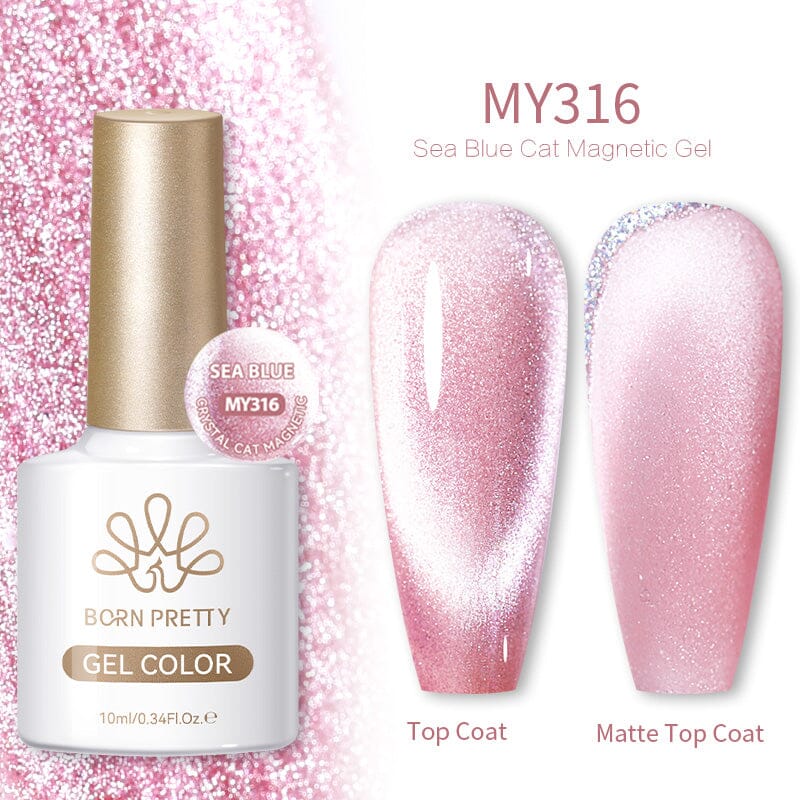 Crystal Cat Magnetic Gel MY316 Sea Blue 10ml - Image 4