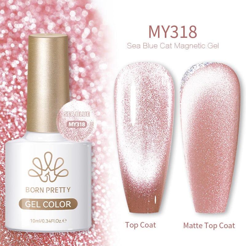 Crystal Cat Magnetic Gel MY318 Sea Blue 10ml - Image 4