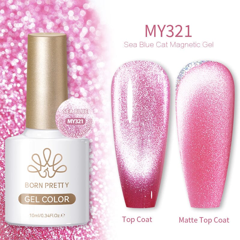 Crystal Cat Magnetic Gel MY321 Sea Blue 10ml - Image 4