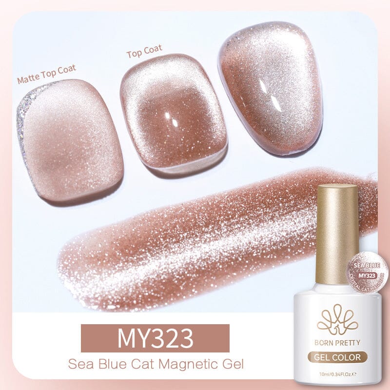Crystal Cat Magnetic Gel MY323 Sea Blue 10ml - Image 3