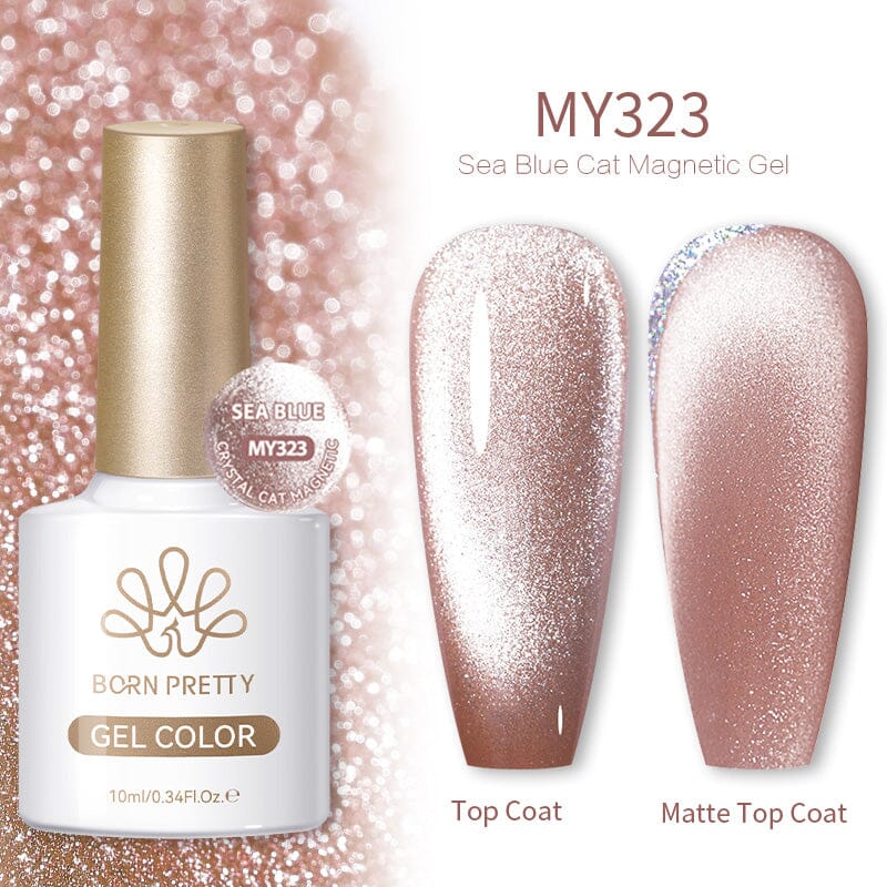 Crystal Cat Magnetic Gel MY323 Sea Blue 10ml - Image 4