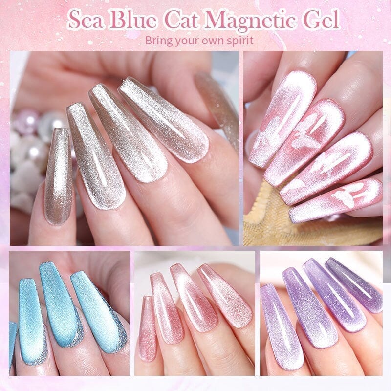 Crystal Cat Magnetic Gel MY319 Sea Blue 10ml - Image 5
