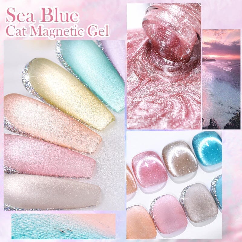 Crystal Cat Magnetic Gel MY319 Sea Blue 10ml - Image 6