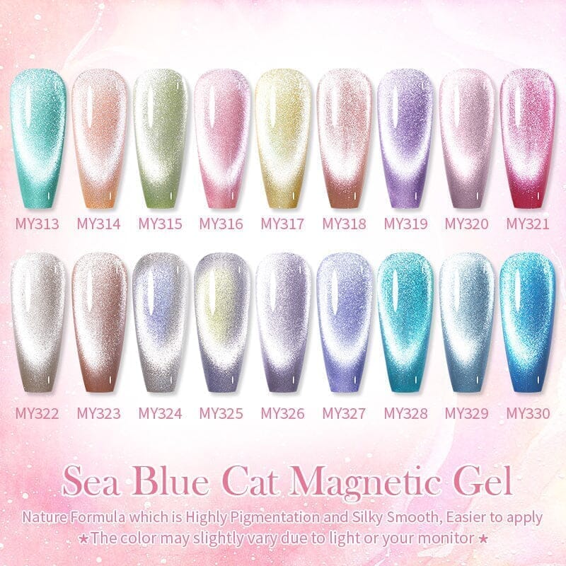 Crystal Cat Magnetic Gel MY319 Sea Blue 10ml - Image 7