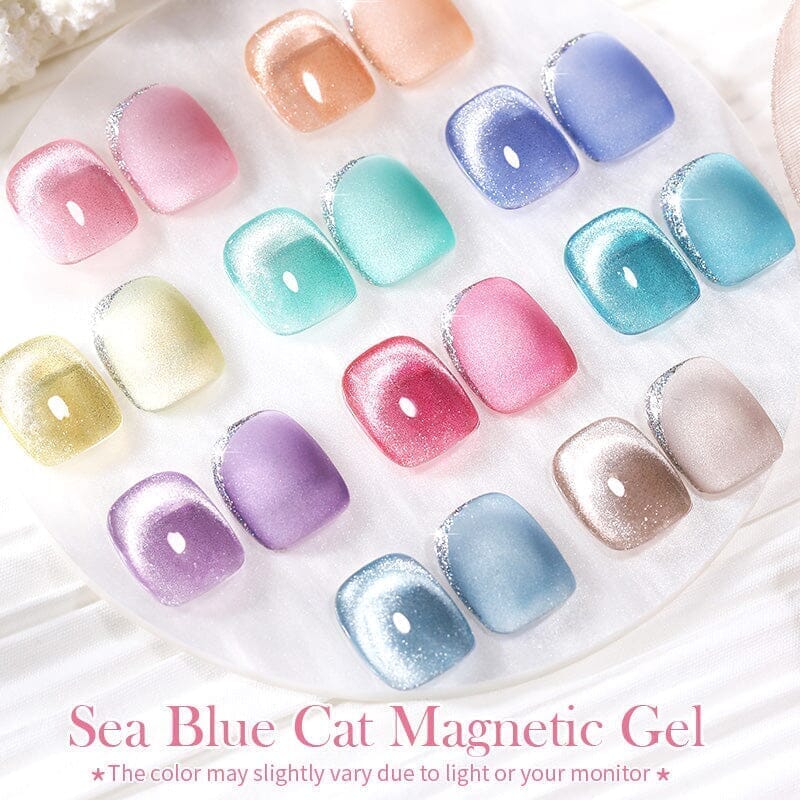Crystal Cat Magnetic Gel MY319 Sea Blue 10ml - Image 8