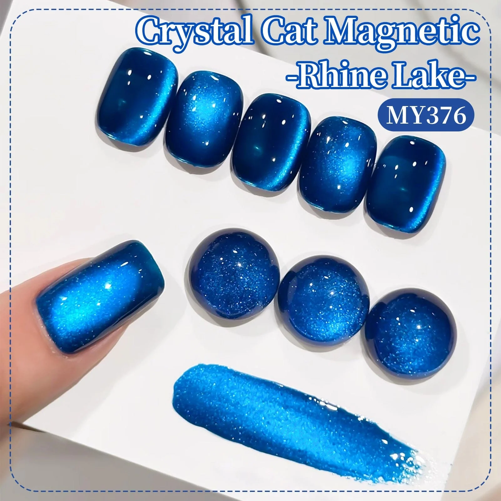 Crystal Cat Magnetic Gel MY376 Rhine Lake 15ml - Image 4