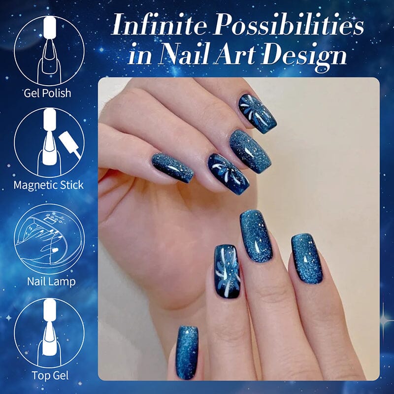 Crystal Cat Magnetic Gel MY38 Galaxy 10ml - Image 5