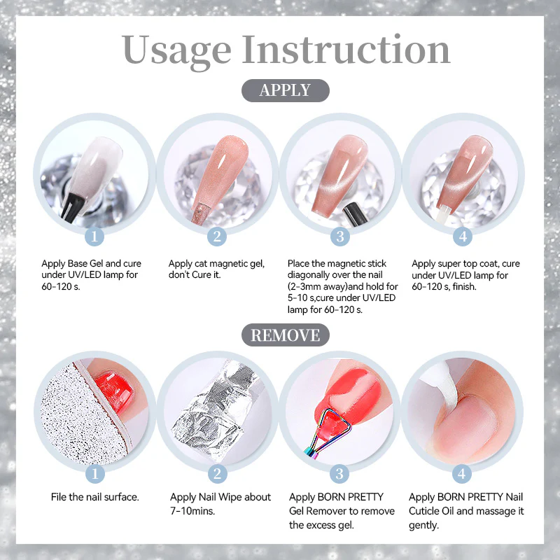 Crystal Cat Magnetic Gel MY520 Bubbly 10ml - Image 7