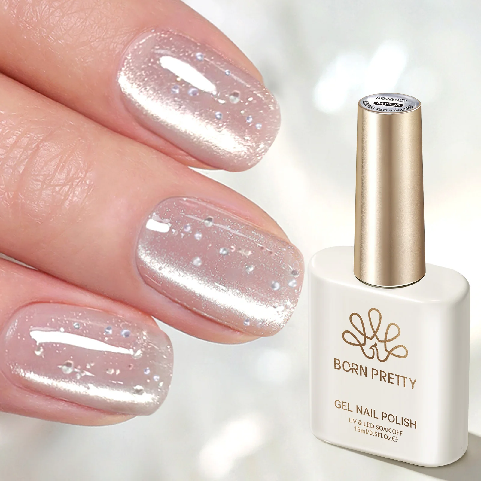 Crystal Cat Magnetic Gel MY520 Bubbly 15ml - Image 3