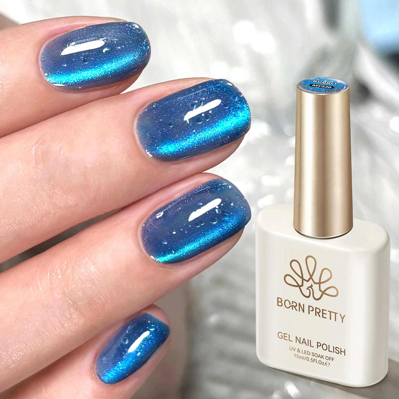 Crystal Cat Magnetic Gel MY526 Bubbly 15ml - Image 3
