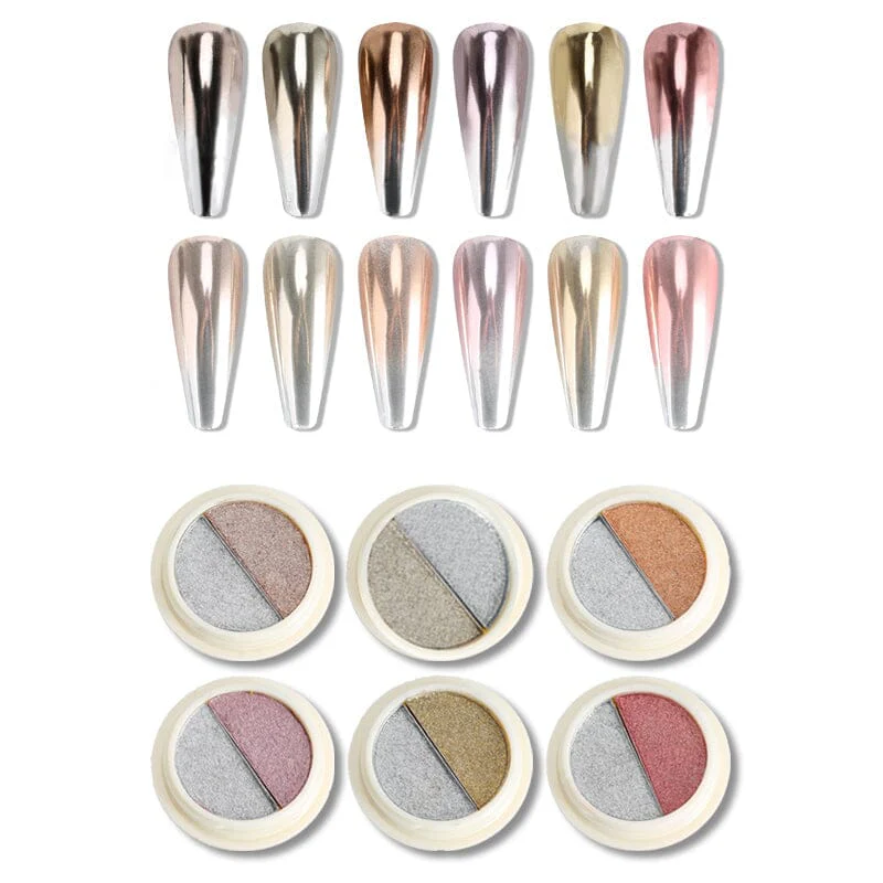 Double Colors Solid Mirror Powder
