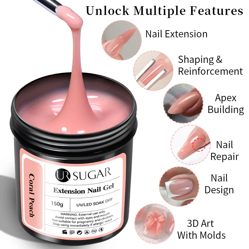 Bean Paste Extension Nail Gel 150g - Image 8