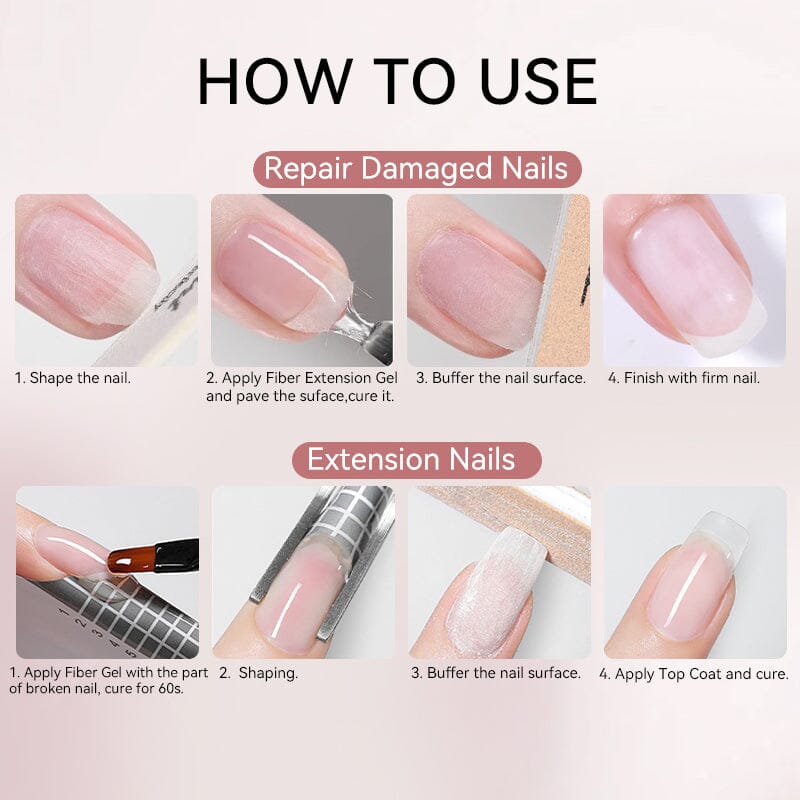 Fiber Glass Extension Nail Gel 15ml - Image 9