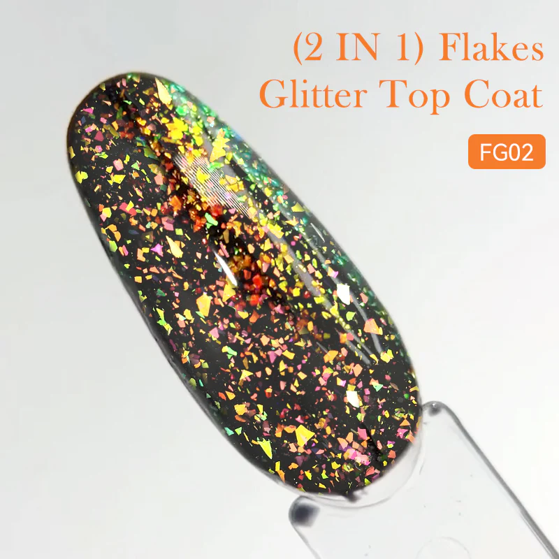 Flakes Glitter Top Coat FG02 7ml - Image 21