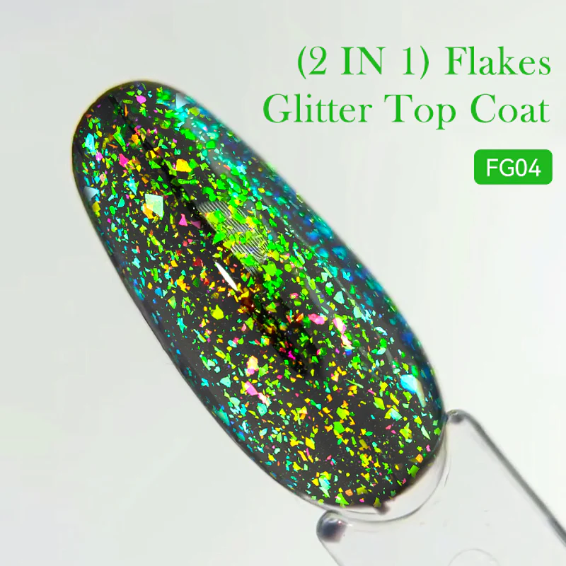 Flakes Glitter Top Coat FG02 7ml - Image 22
