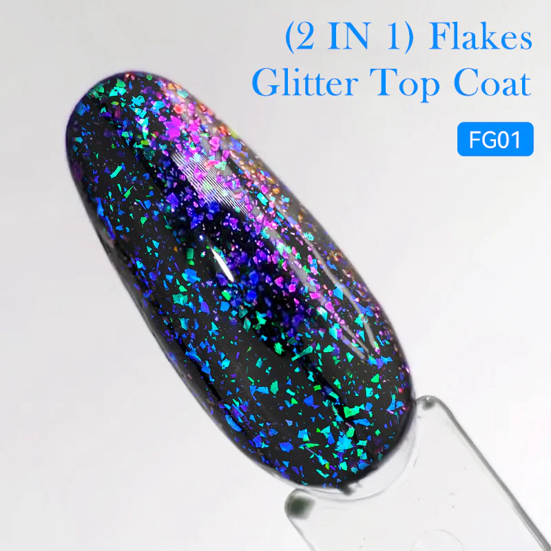 Flakes Glitter Top Coat FG02 7ml - Image 23