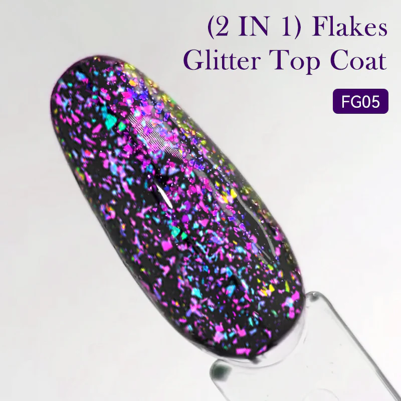 Flakes Glitter Top Coat FG02 7ml - Image 26