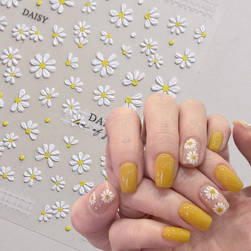 Flowers 3D Nail Sticker HG-5D195 - Image 2