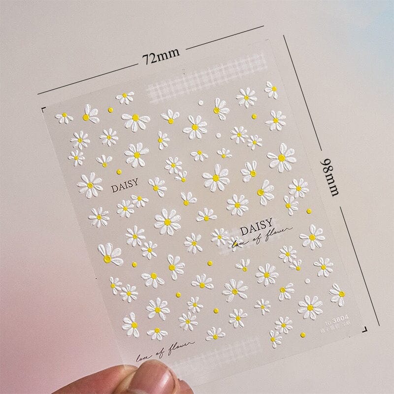 Flowers 3D Nail Sticker HG-5D195 - Image 6