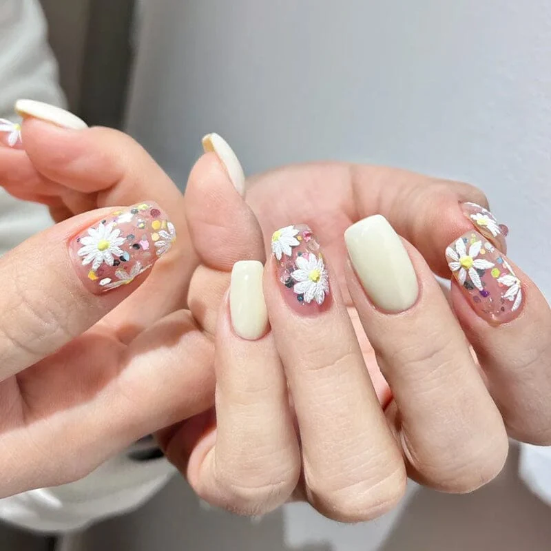 Flowers 3D Nail Sticker HG-5D195 - Image 8