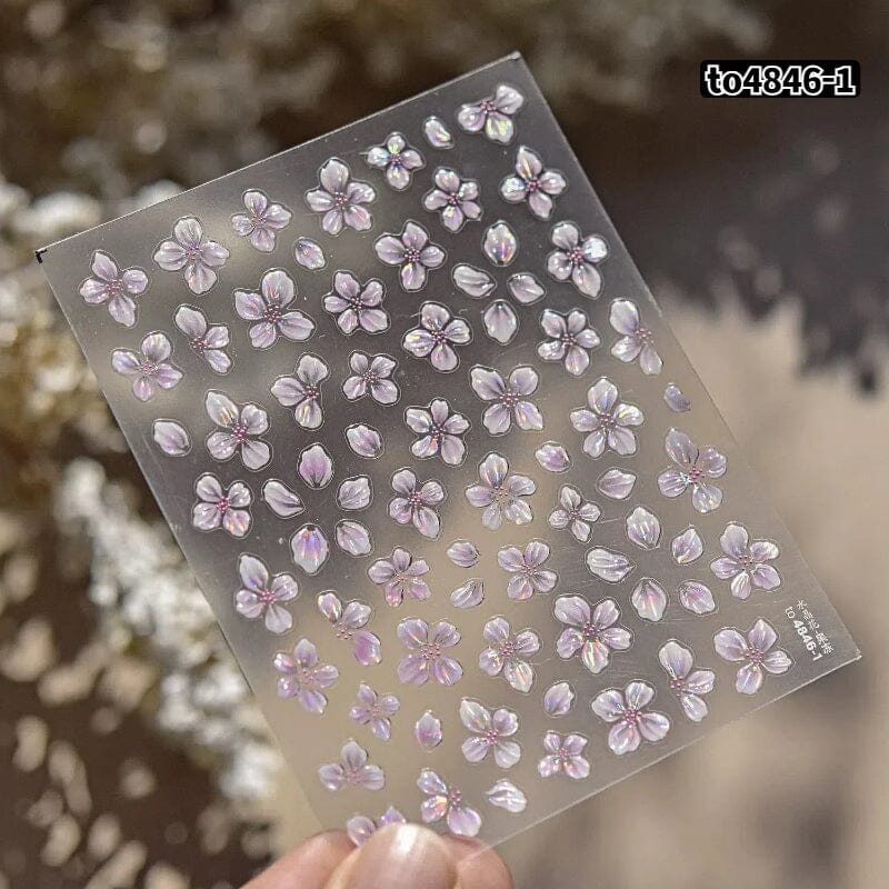 Flowers 3D Nail Sticker to4846-1
