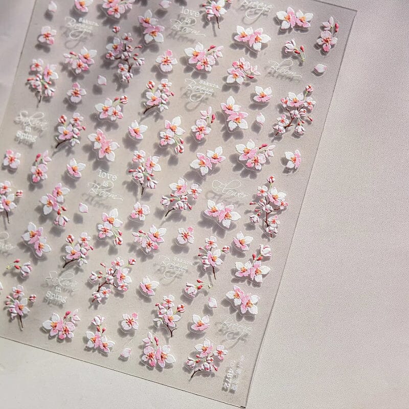 Flowers 3D Nail Sticker to4846-1 - Image 10
