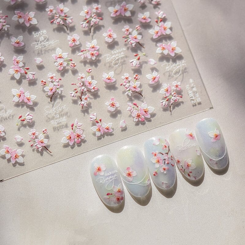 Flowers 3D Nail Sticker to4846-1 - Image 12