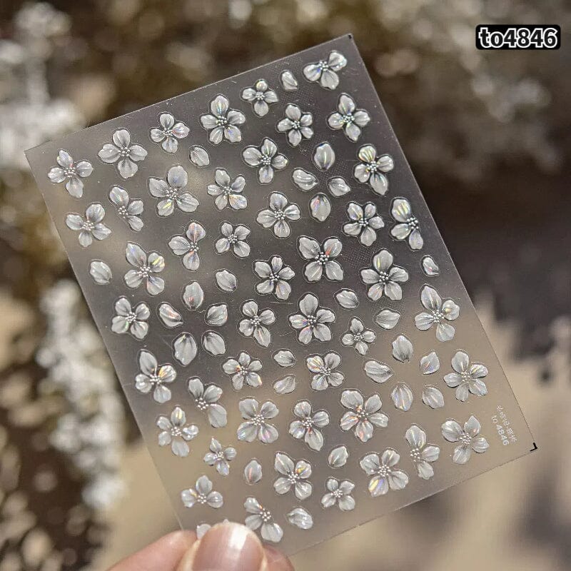 Flowers 3D Nail Sticker to4846-1 - Image 15