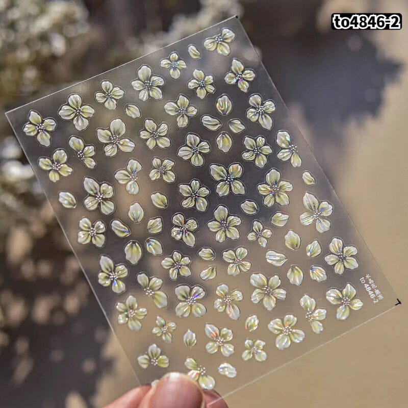 Flowers 3D Nail Sticker to4846-1 - Image 16