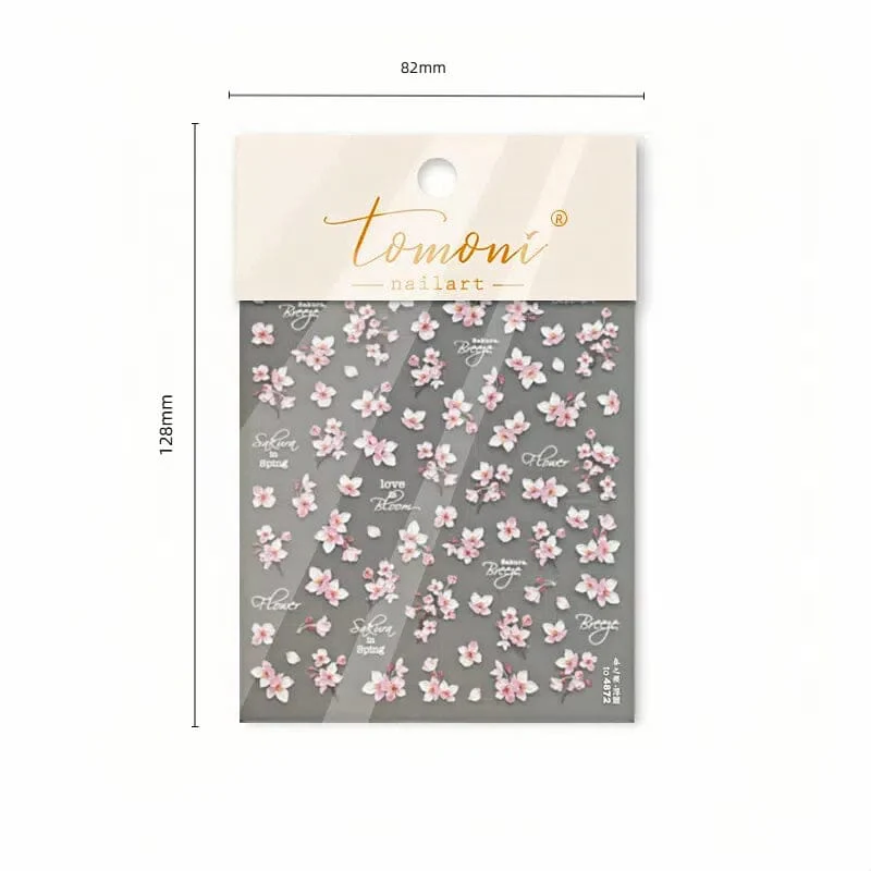 Flowers 3D Nail Sticker to4846-1 - Image 4