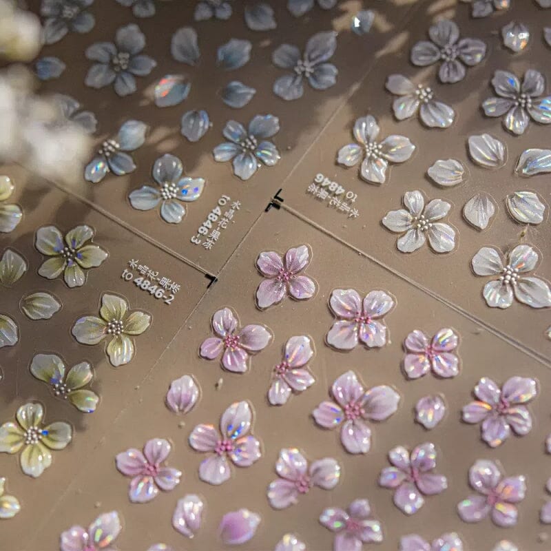 Flowers 3D Nail Sticker to4846-1 - Image 7
