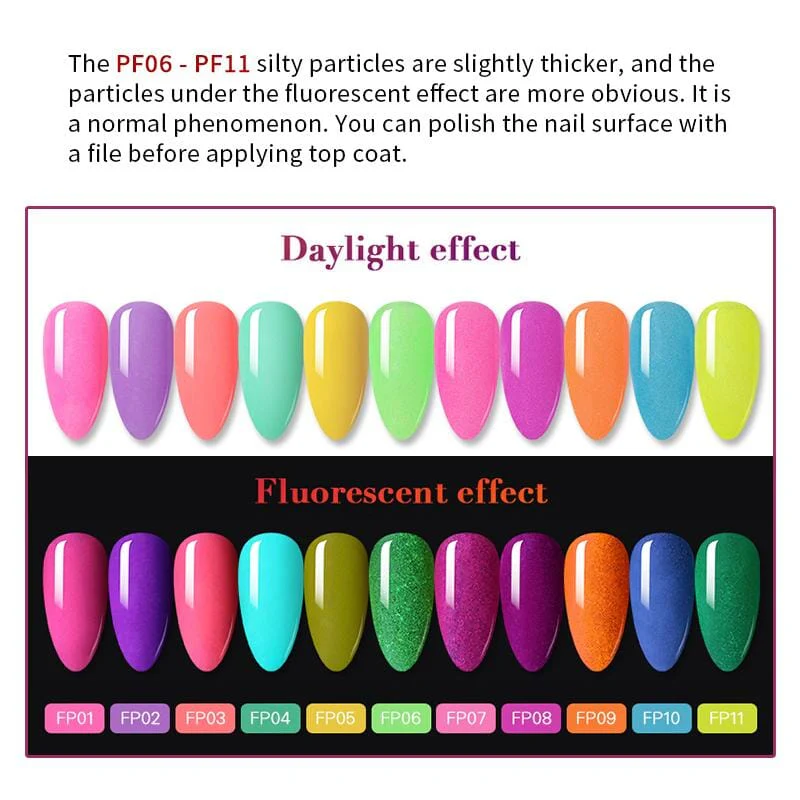 Fluorescent Dipping Nail Powder FP10 10ml - Image 2