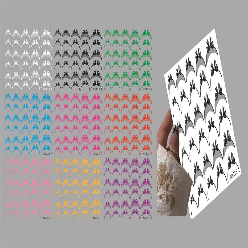 French Bowknot 3D Nail Sticker NS225 - Image 4