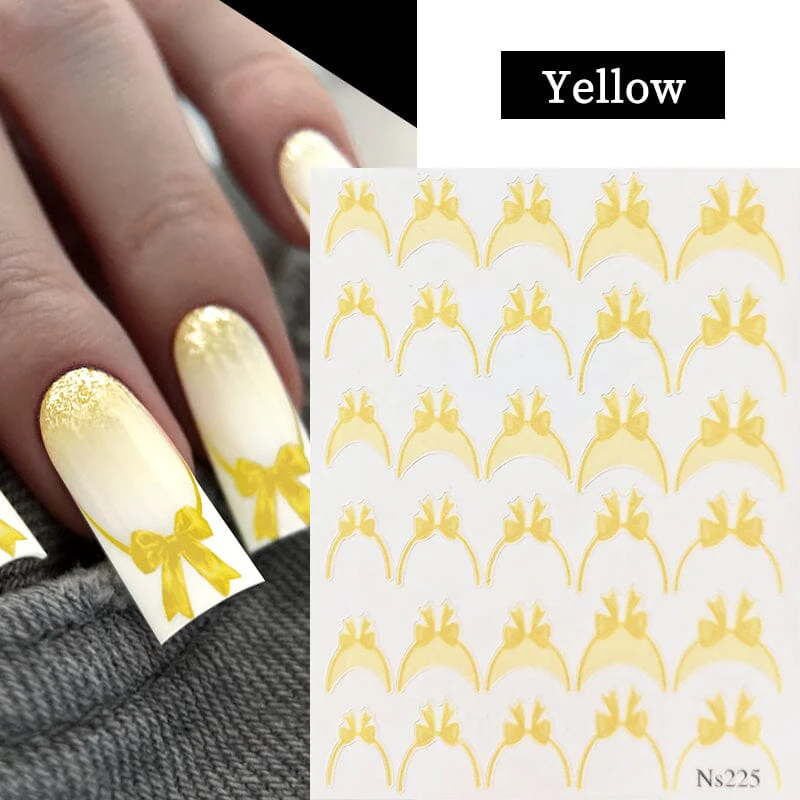 French Bowknot 3D Nail Sticker NS225 - Image 9