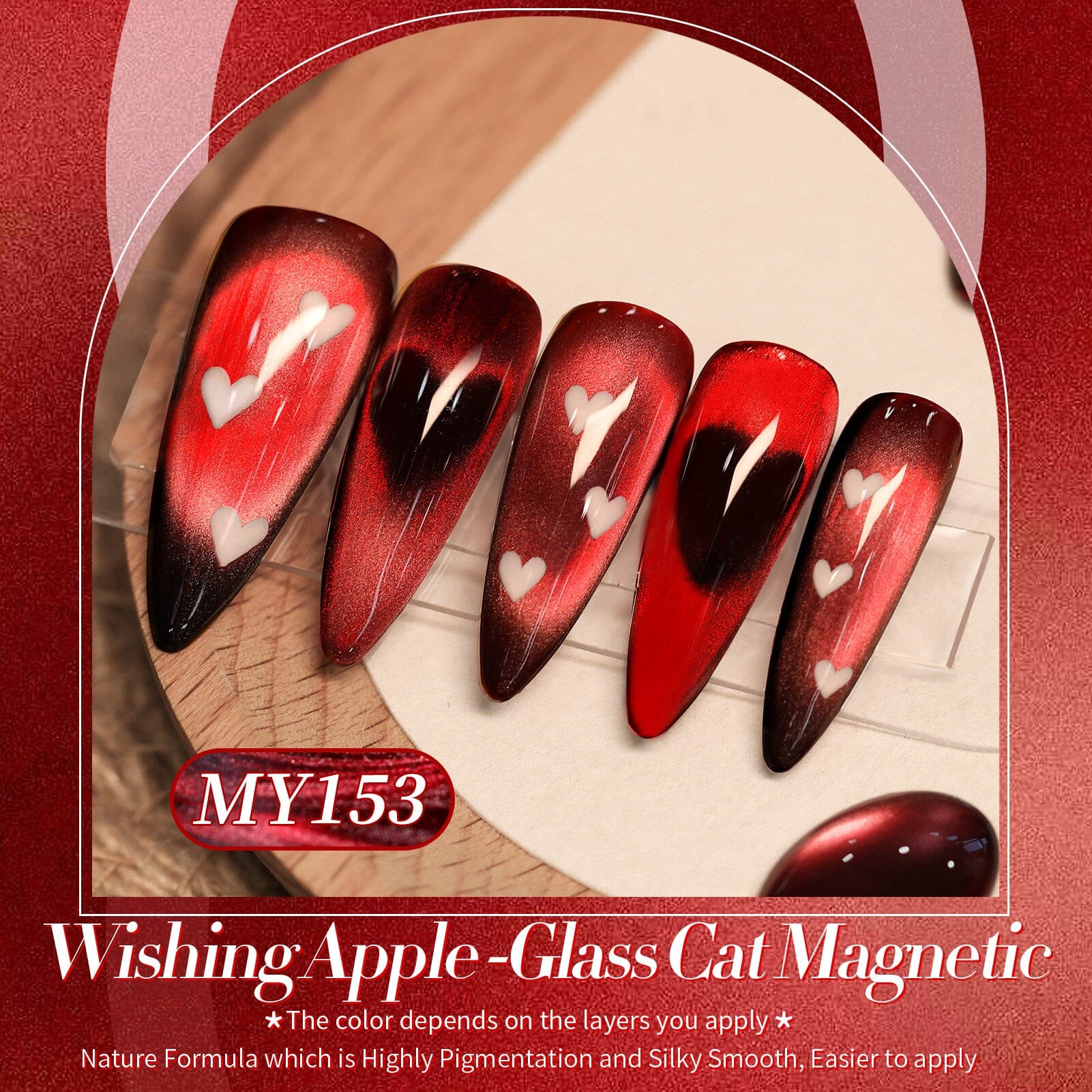 Glass Cat Magnetic Gel MY153 Wishing Apple 15ml - Image 4