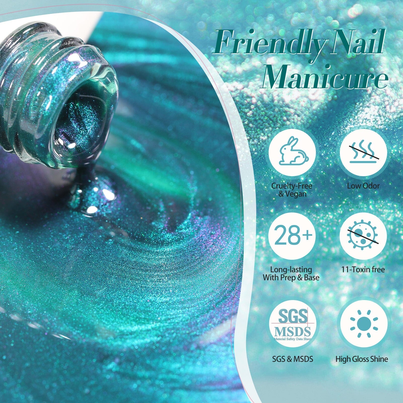 Glass Cat Magnetic Gel MY25 Dreamy Sea 15ml - Image 7
