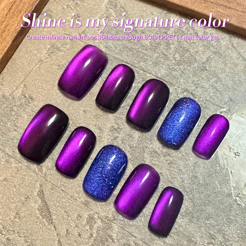 Glass Cat Magnetic Gel MY43 Blackish Purple 10ml - Image 6