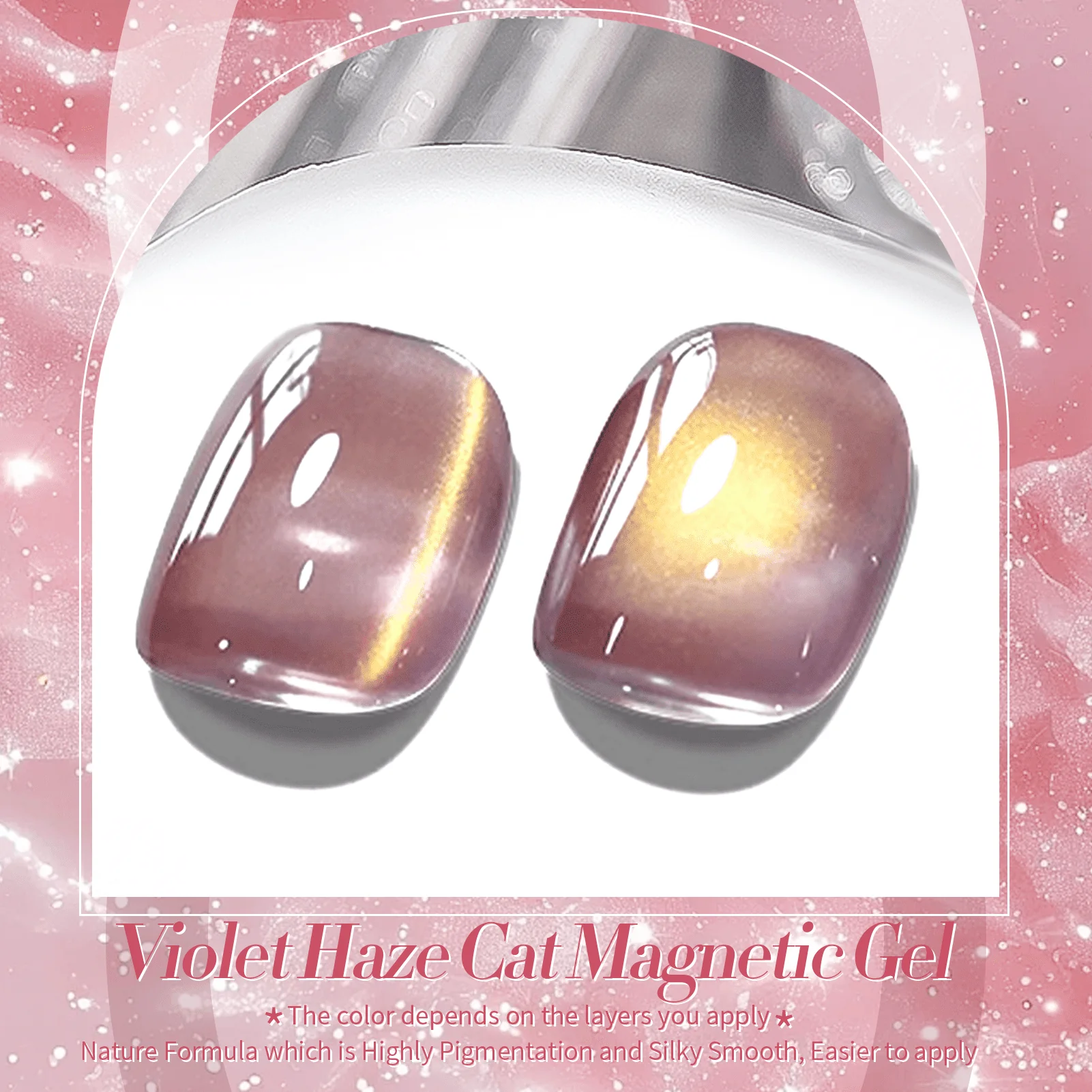 Glass Cat Magnetic Gel MY45 Violet Haze 10ml - Image 6