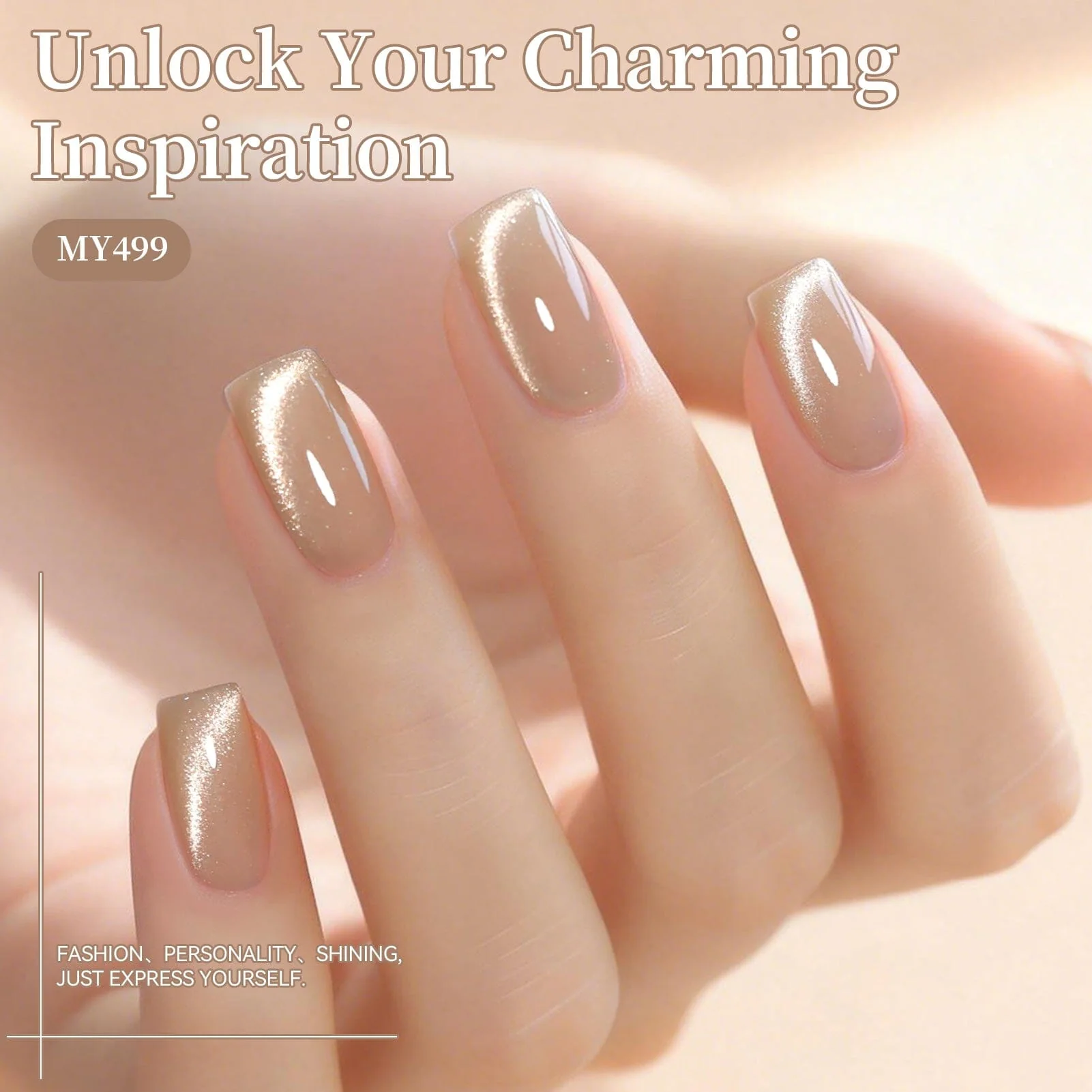 Glass Cat Magnetic Gel MY499 Dream Nude 15ml - Image 2