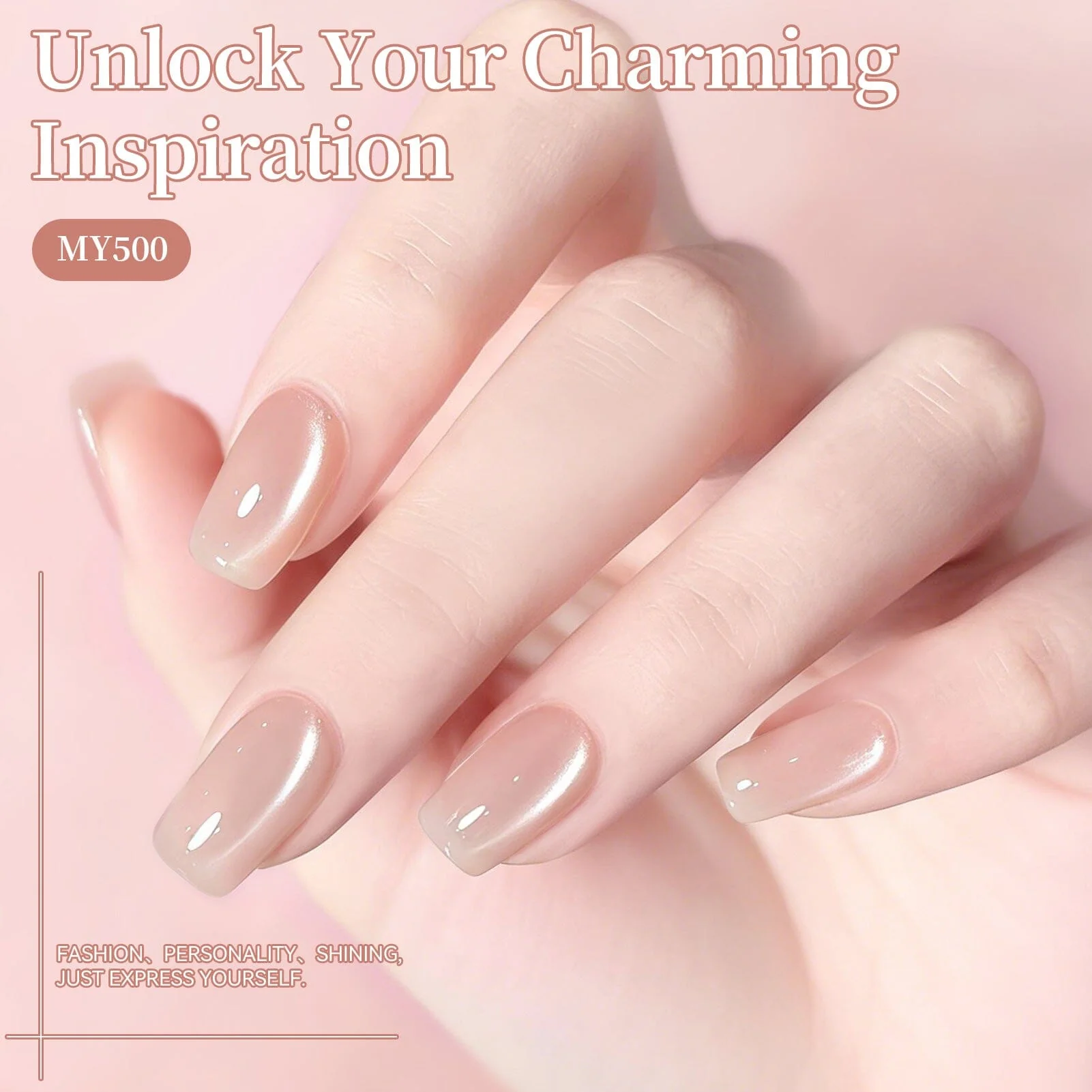 Glass Cat Magnetic Gel MY500 Dream Nude 15ml - Image 2