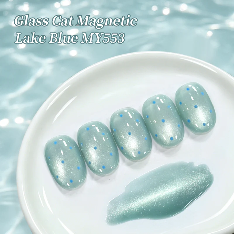 Glass Cat Magnetic Gel MY553 Lake Blue 10ml - Image 5