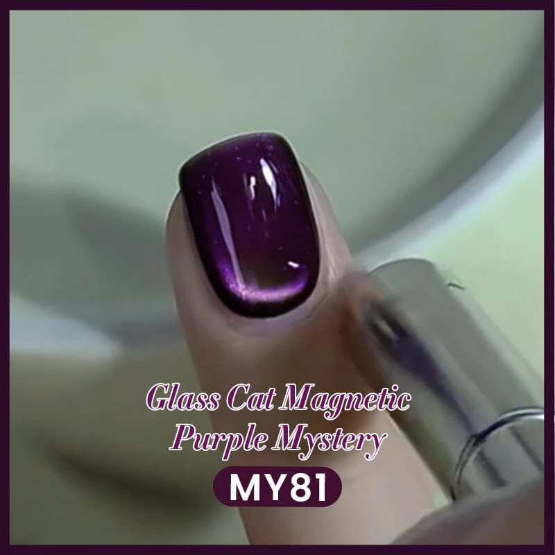 Glass Cat Magnetic Gel MY81 Purple Mystery 10ml - Image 3