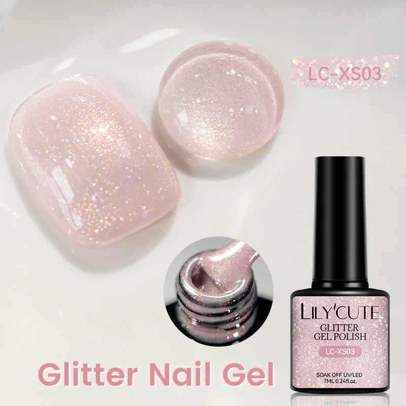 Glitter Gel Polish LC-XS03 7ml - Image 3