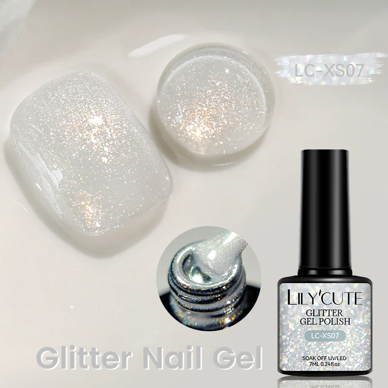 Glitter Gel Polish LC-XS07 7ml - Image 3