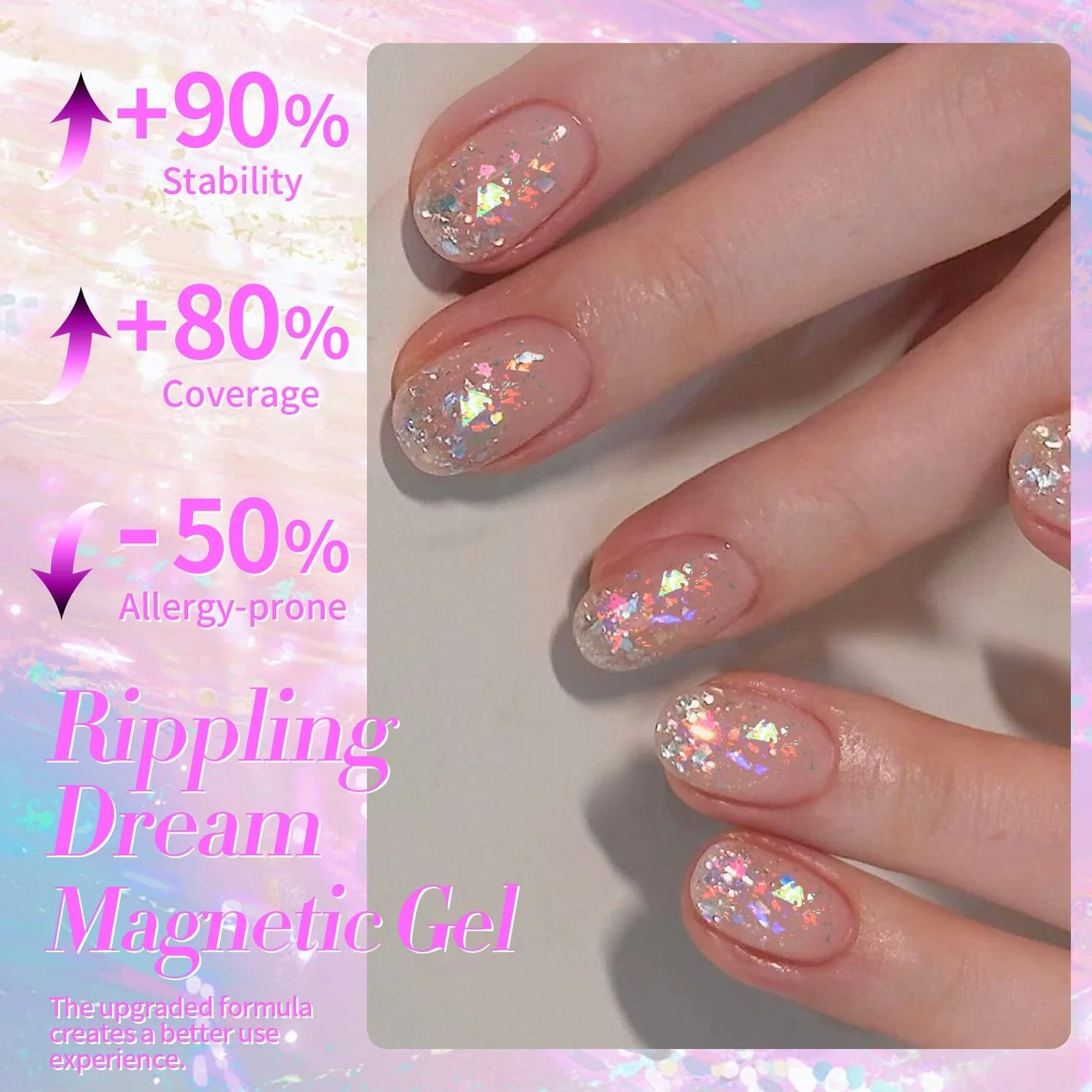 Glitter Gel Polish SG01 Rippling Dream 15ml - Image 4