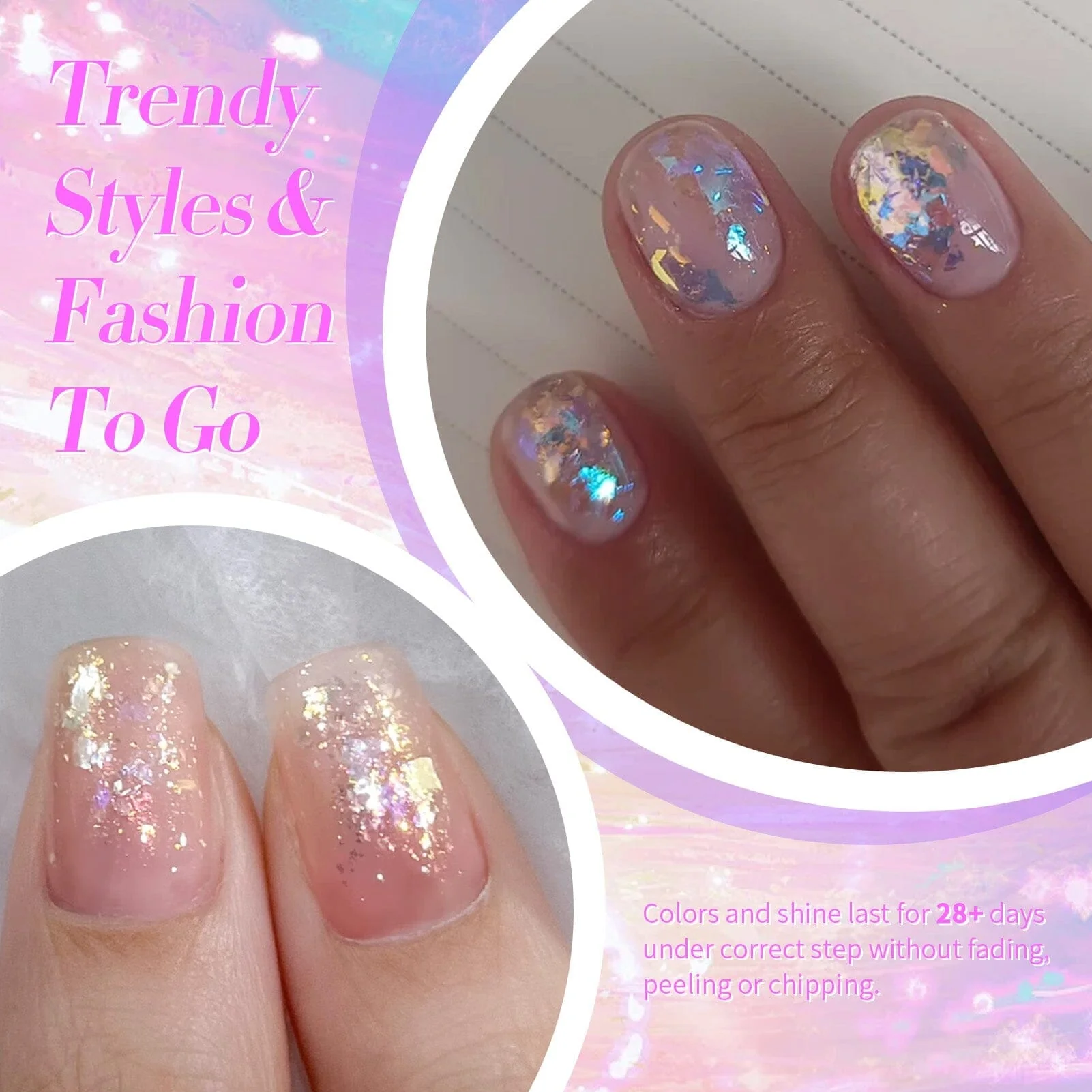 Glitter Gel Polish SG01 Rippling Dream 15ml - Image 5