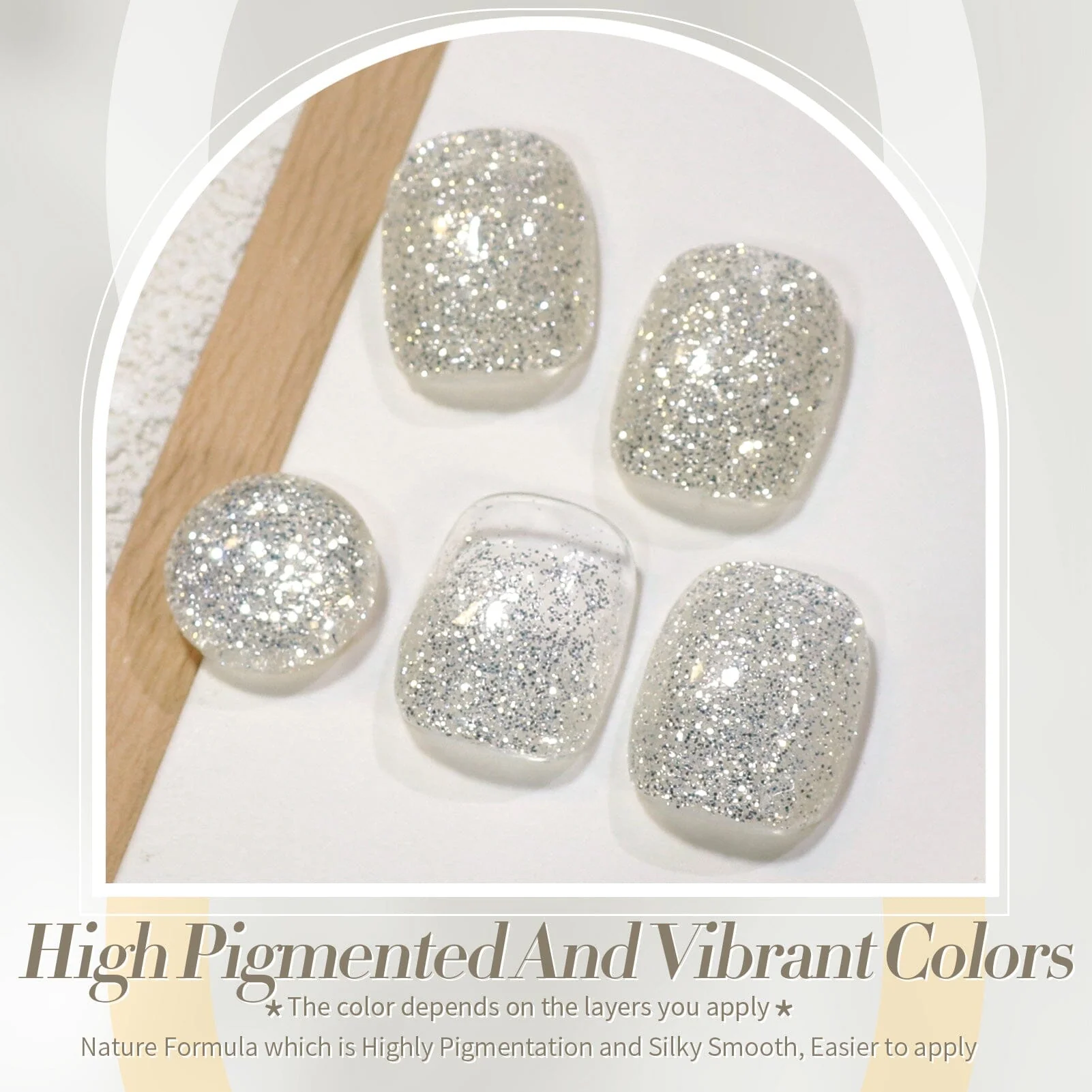 Glitter Gel SG49 Carat Diamonds 15ml - Image 11