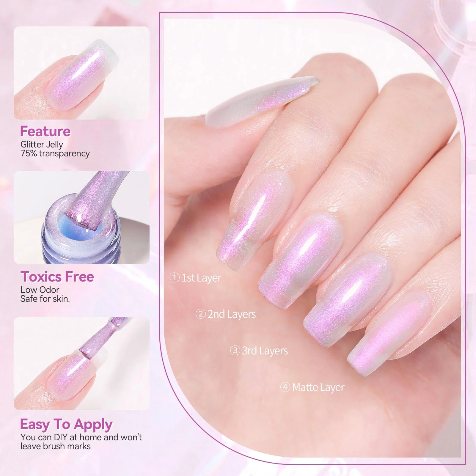 Glitter Jelly Gel #07 15ml - Image 3