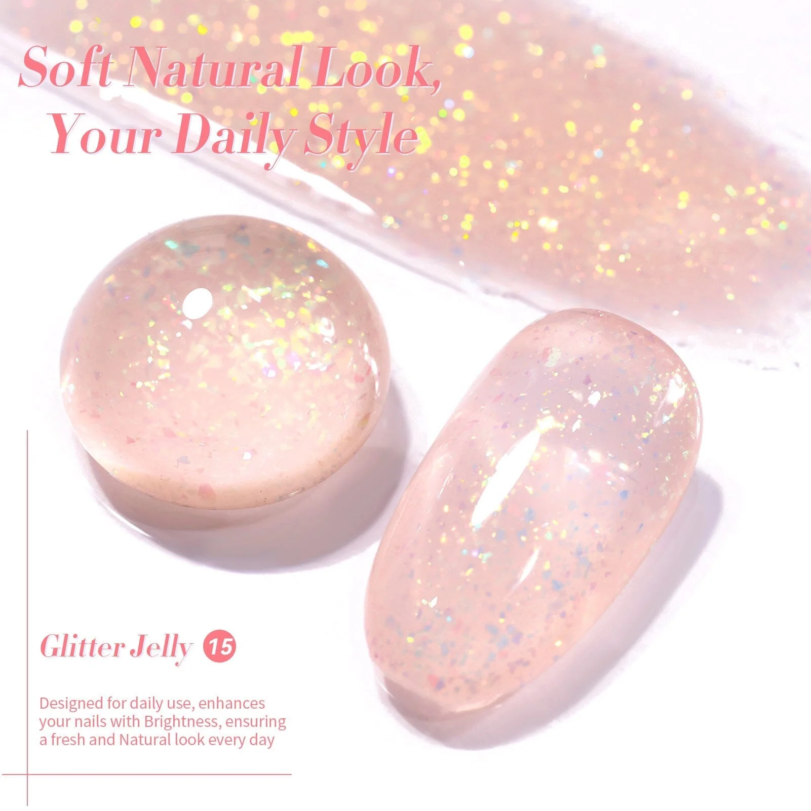 Glitter Jelly Gel #15 15ml - Image 5